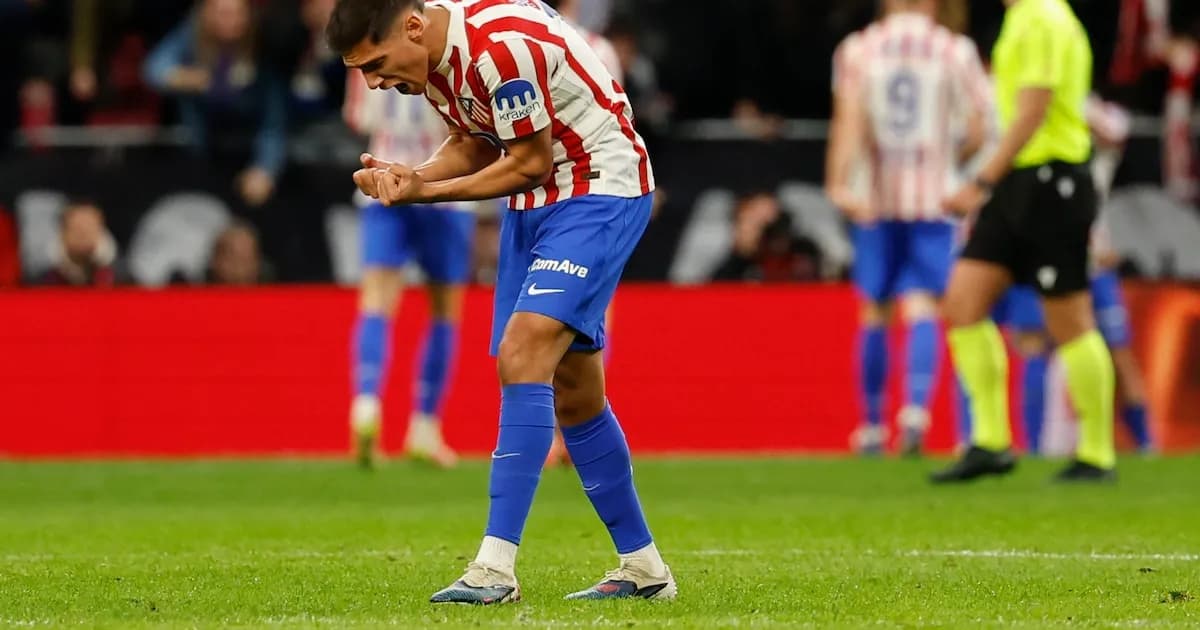 Nahuel Molina se suma al equipo titular del Atlético de Madrid ante el Tottenham