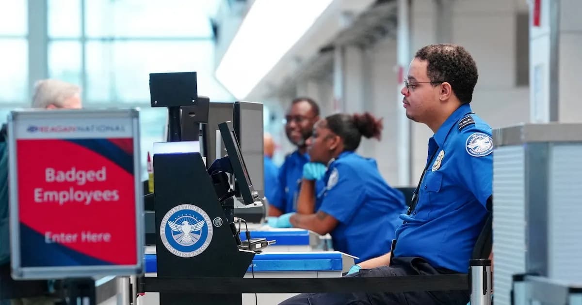 Aumentan las ausencias por enfermedad en la TSA tras un mes de paro gubernamental