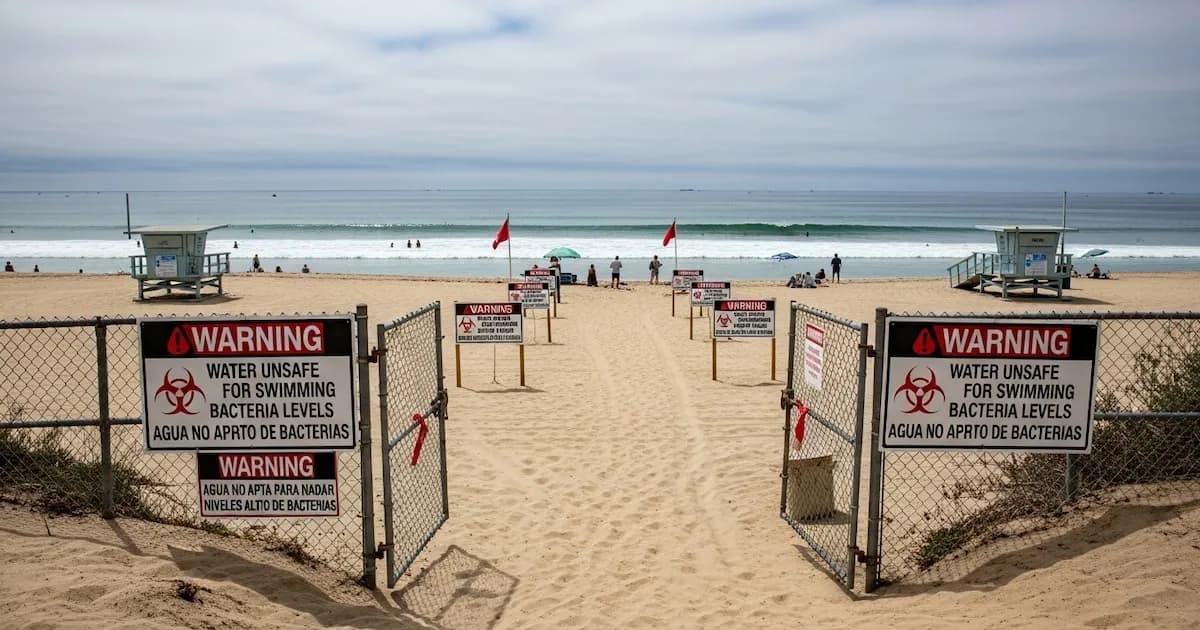 Alerta Sanitaria: Seis Playas de Los Ángeles Desaconsejadas por Altos Niveles de Bacterias
