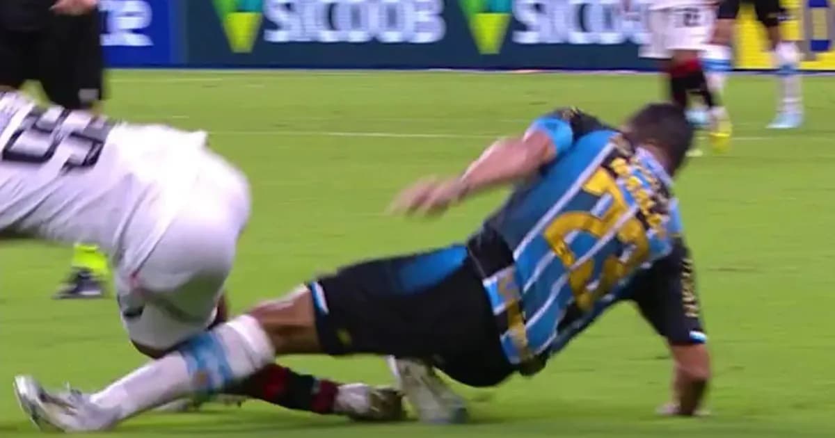 Marlon, futbolista del Gremio, sufre grave lesión en el tobillo durante el Brasileirao