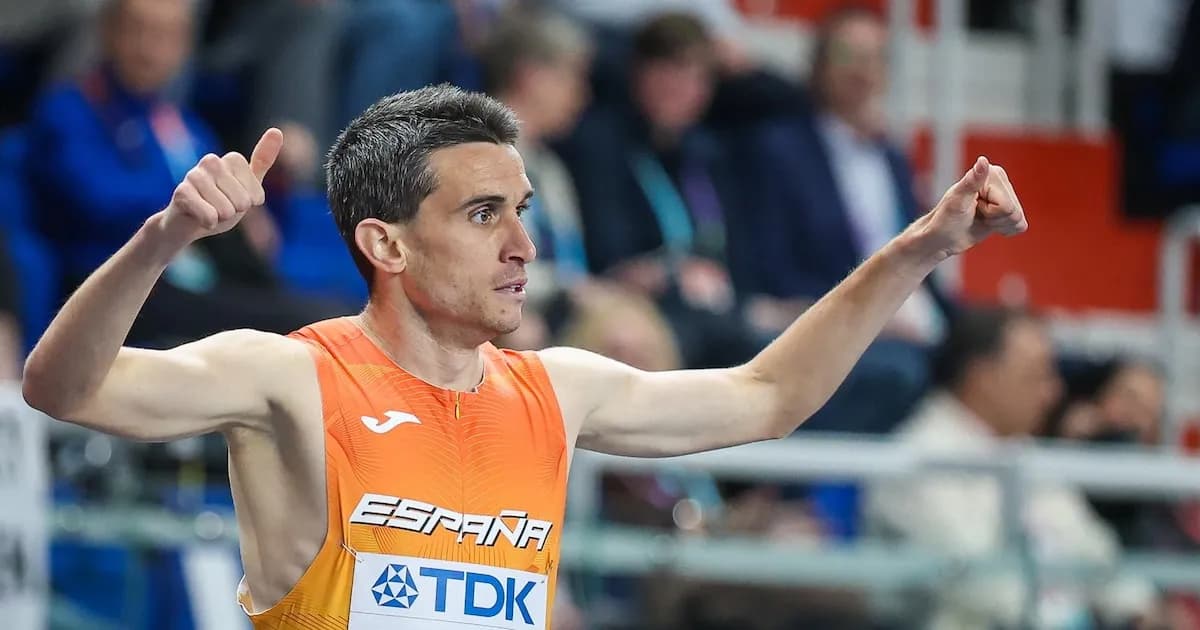 Mariano García se consagra campeón mundial de 1.500 metros en pista cubierta