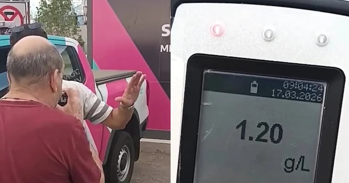 Conductor sorprende a agentes de tránsito tras dar positivo en control de alcoholemia