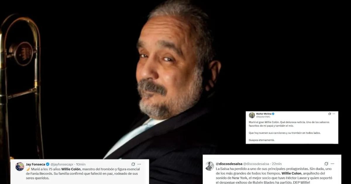 Adiós a Willie Colón: La leyenda de la salsa falleció a los 75 años