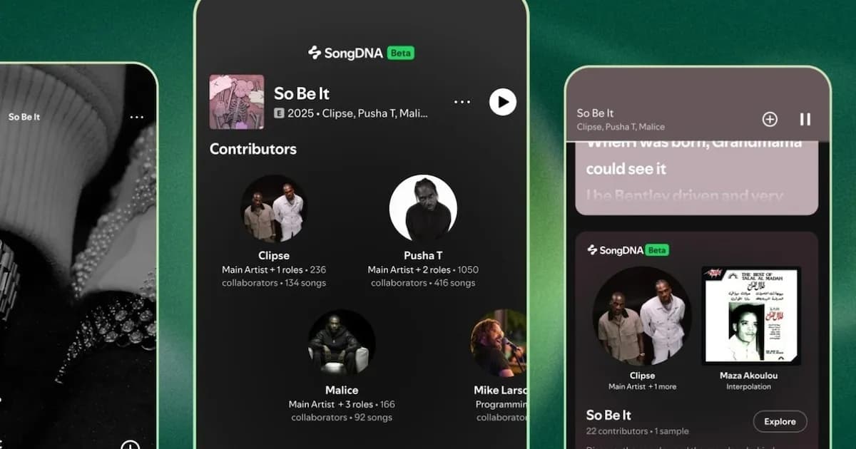 Spotify lanza SongDNA: descubre las historias detrás de tus canciones favoritas