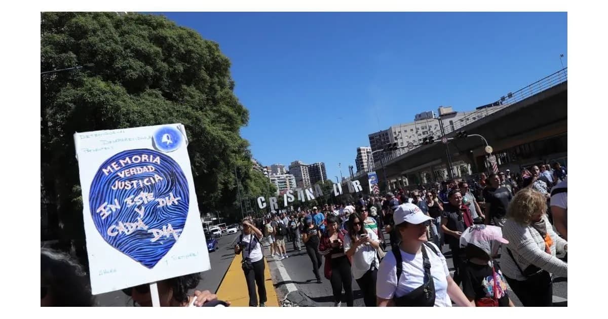 Marcha por el Día de la Memoria: 50 años del último golpe de Estado en Argentina