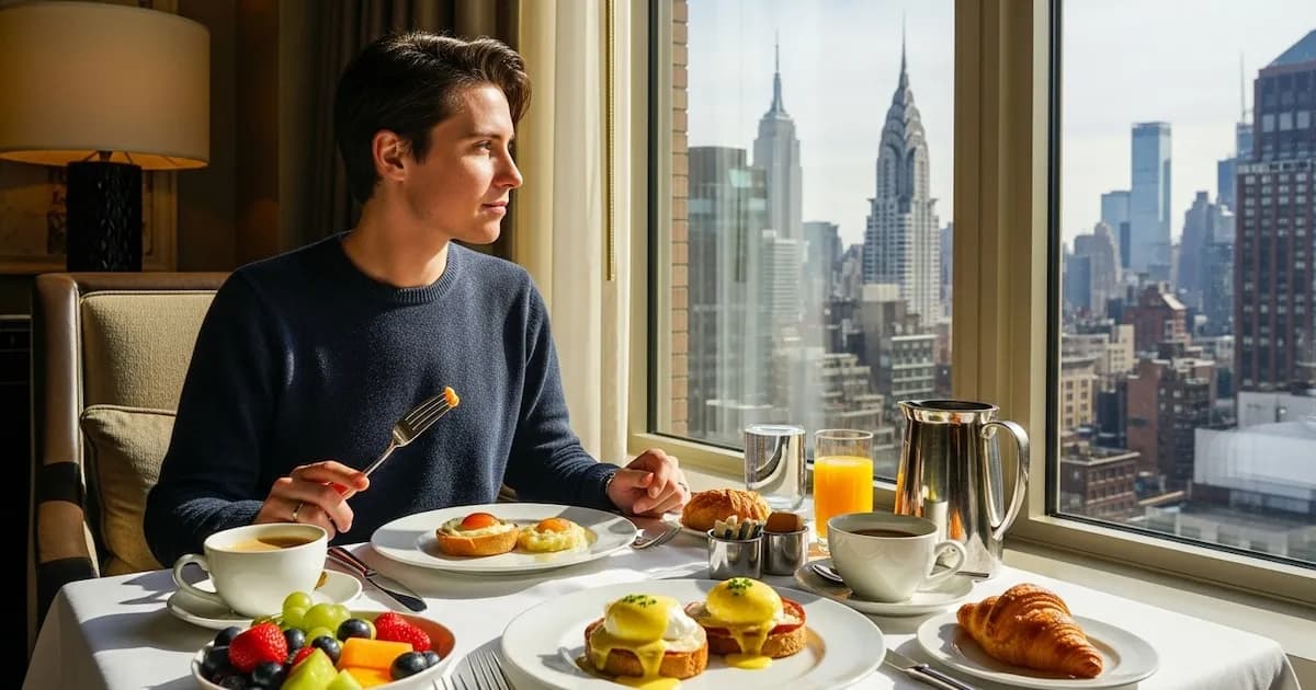 Desayunos de lujo en hoteles neoyorquinos: un gasto inesperado para los huéspedes