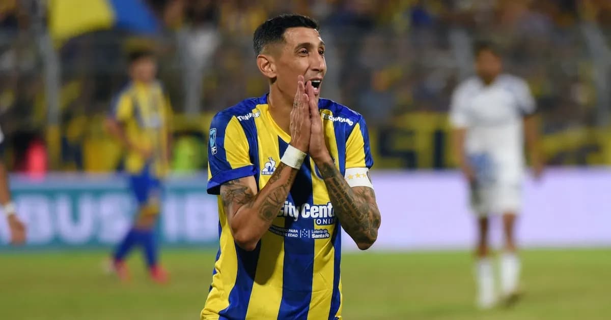 Incertidumbre en Rosario Central por la lesión de Di María ante la Copa Libertadores