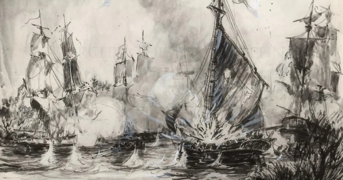 El Combate Naval de Arroyo de la China: La Lucha Española por el Control del Río de la Plata