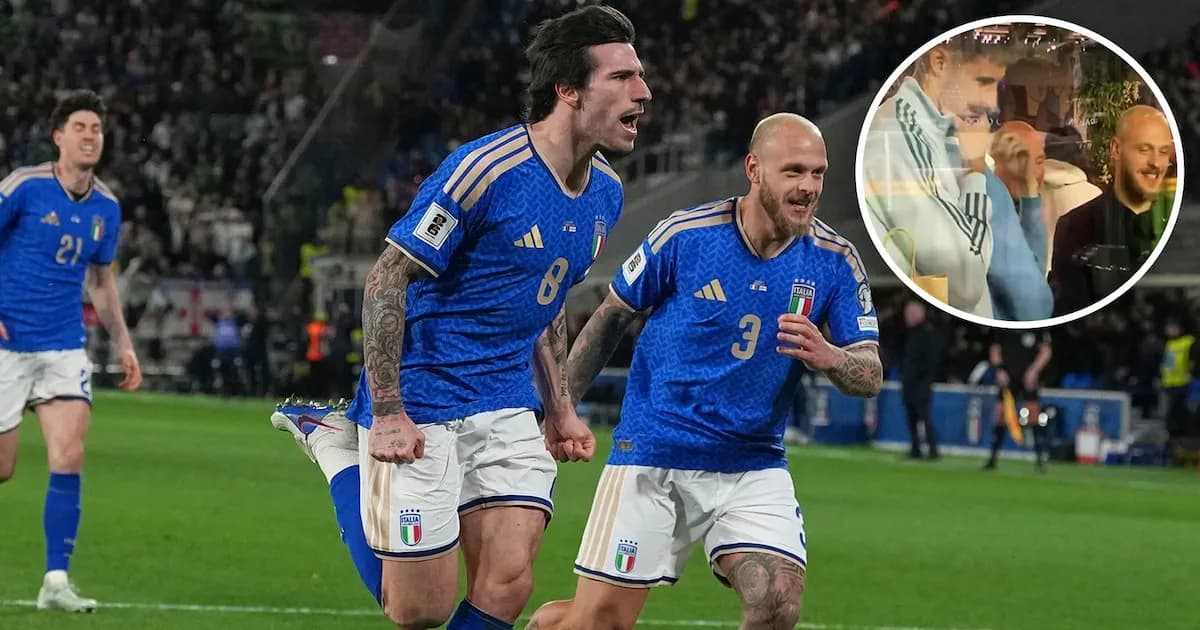 Polémica por festejo de futbolistas italianos antes del crucial partido rumbo al Mundial