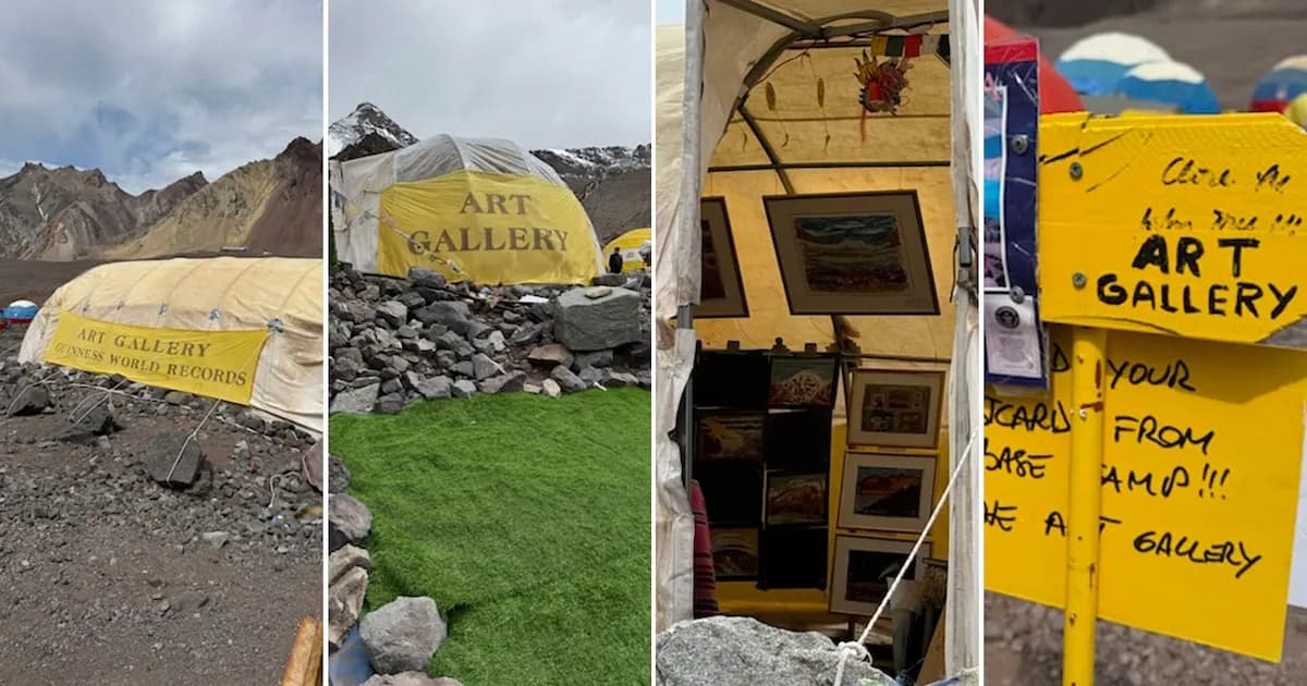 La galería de arte más alta del mundo se encuentra en el Aconcagua