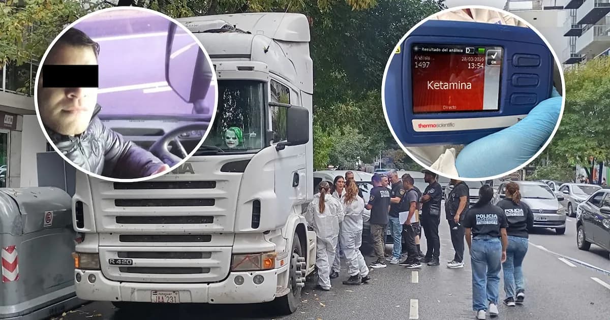 Detenido el conductor de camión con carga de ketamina en Caballito