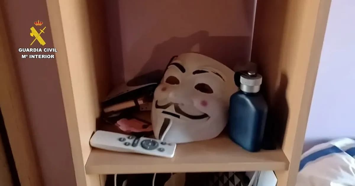 Ciberseguridad: Caen los líderes de 'Anonymous Fénix' por ataques a instituciones públicas