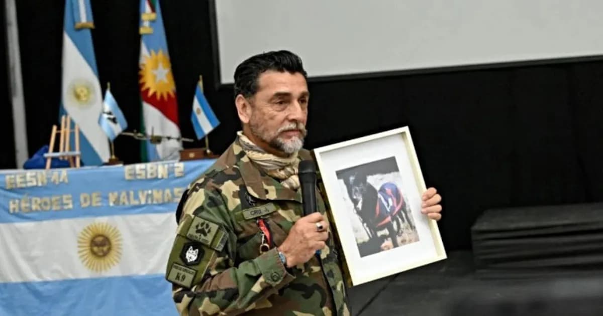 Un excombatiente y su perro: un vínculo eterno forjado en Malvinas