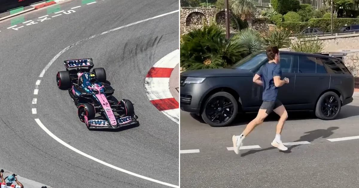 Franco Colapinto sorprende corriendo en las calles del circuito de Mónaco