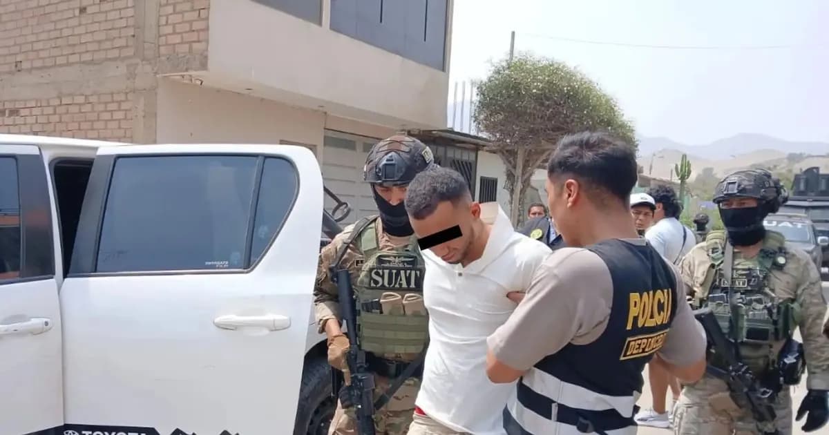 Detenido en Los Olivos un miembro del Tren de Aragua vinculado a homicidios y extorsiones