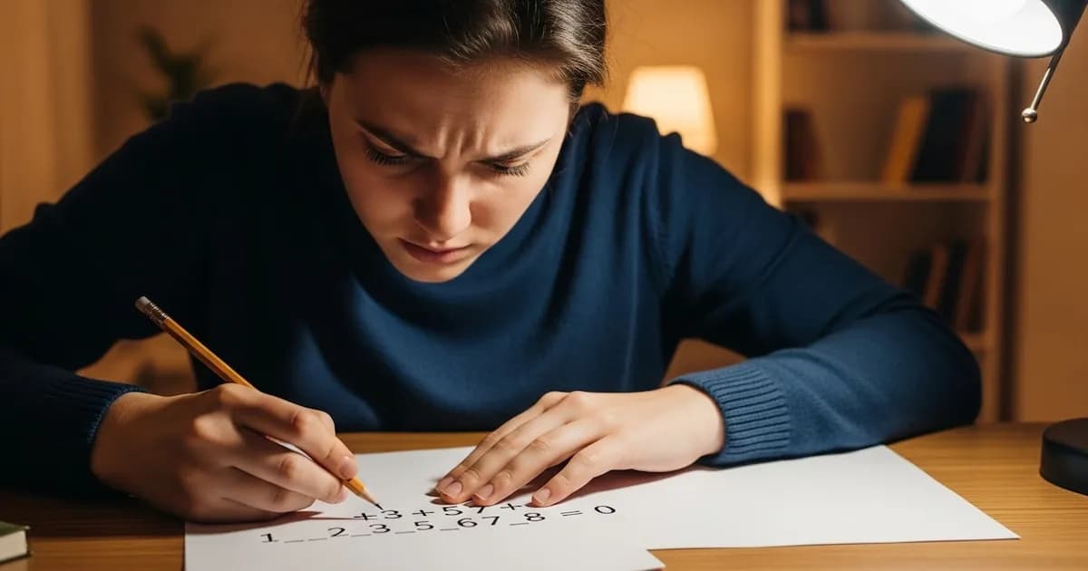 Desafío matemático: ¿Cómo equilibrar signos para lograr cero?