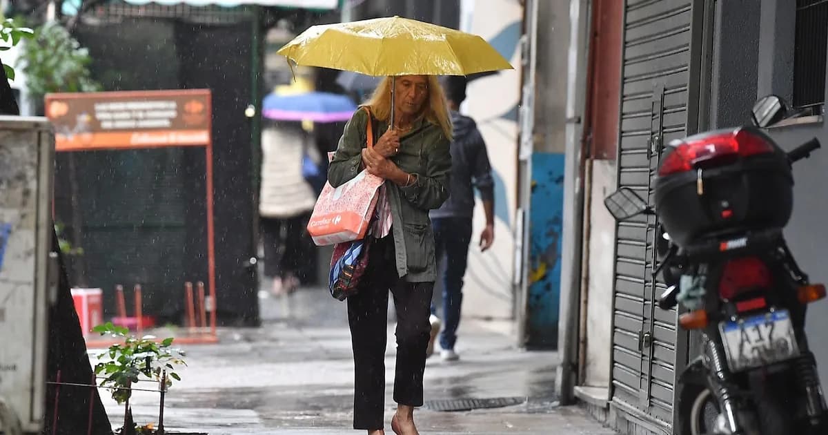Inestabilidad climática: lluvias continuarán en el AMBA tras un intenso temporal