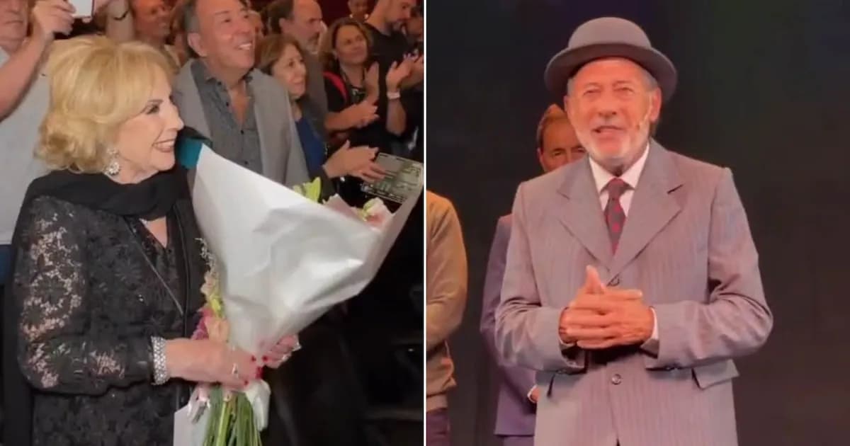 Mirtha Legrand disfrutó de "Desde el Jardín" junto a Guillermo Francella en una noche memorable