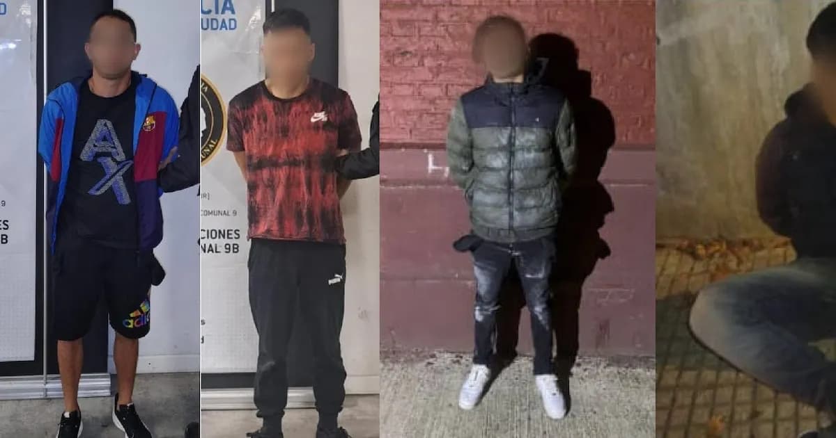 Detenidos cuatro sospechosos de robo en Liniers y Villa Crespo