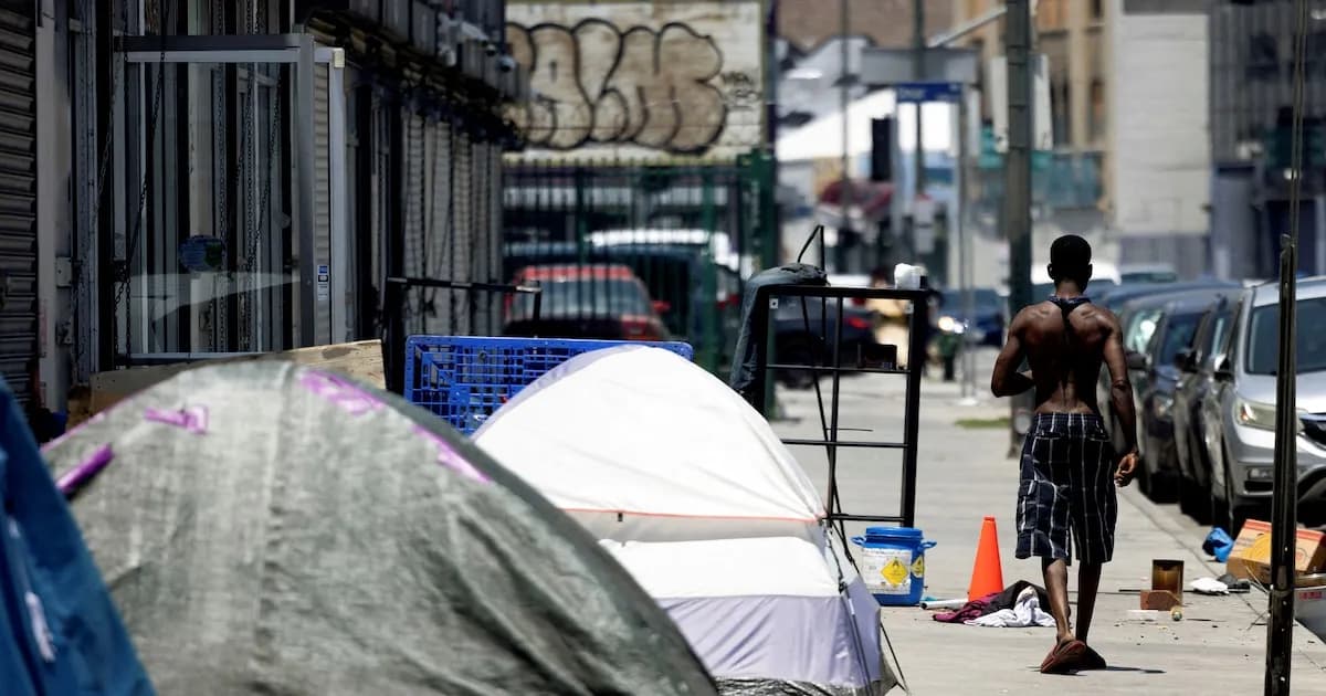 Crisis en Los Ángeles: el 40% de los beneficiarios del programa de vivienda regresa a la calle