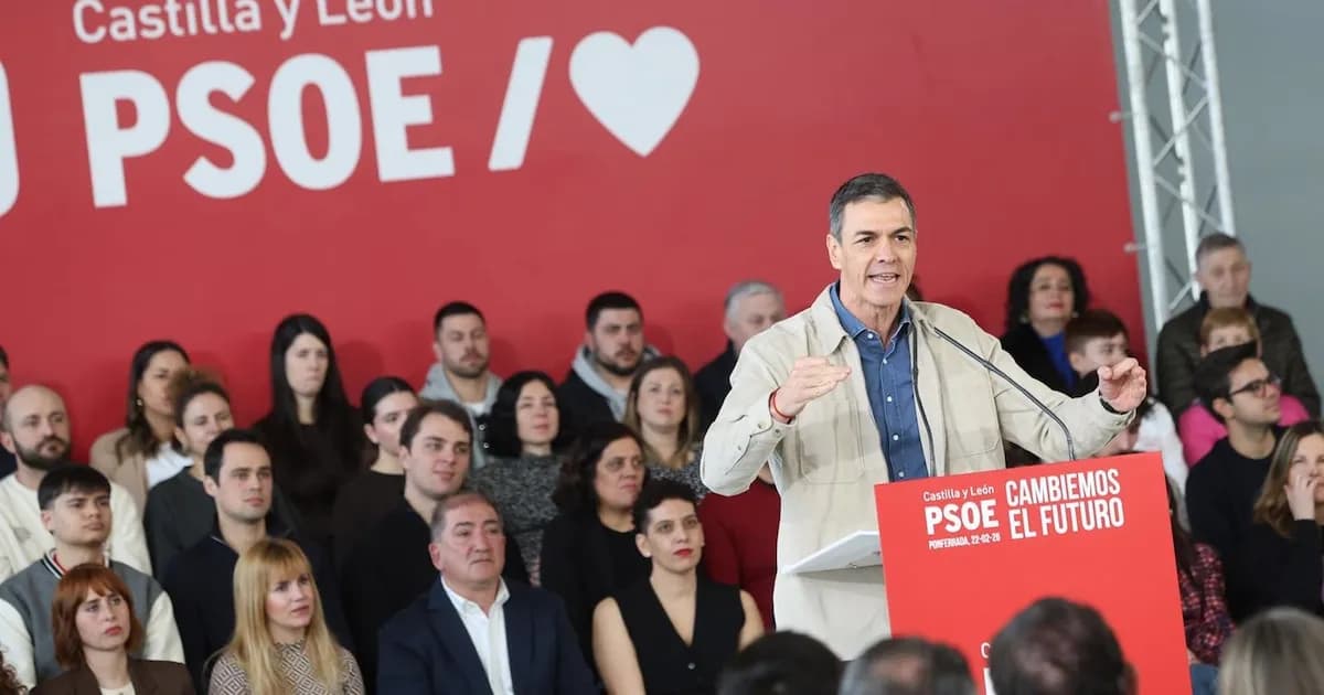 Sánchez aboga por un cambio en Castilla y León en su mitin de Ponferrada