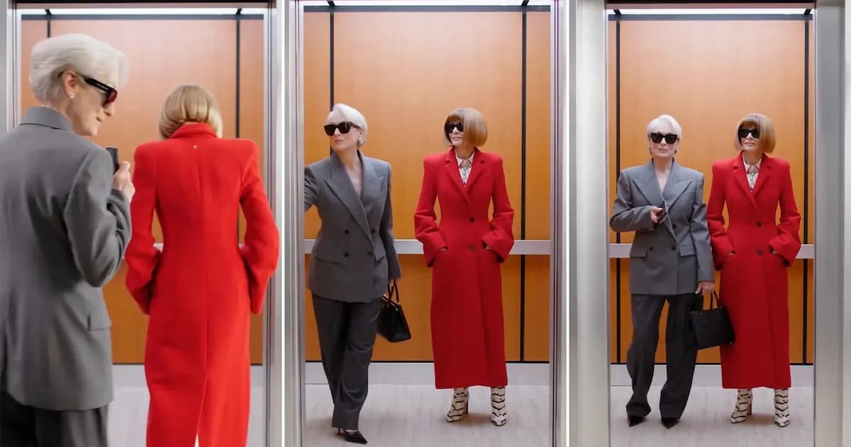 Meryl Streep y Anna Wintour: un encuentro icónico en Vogue que evoca 'El diablo viste a la moda'