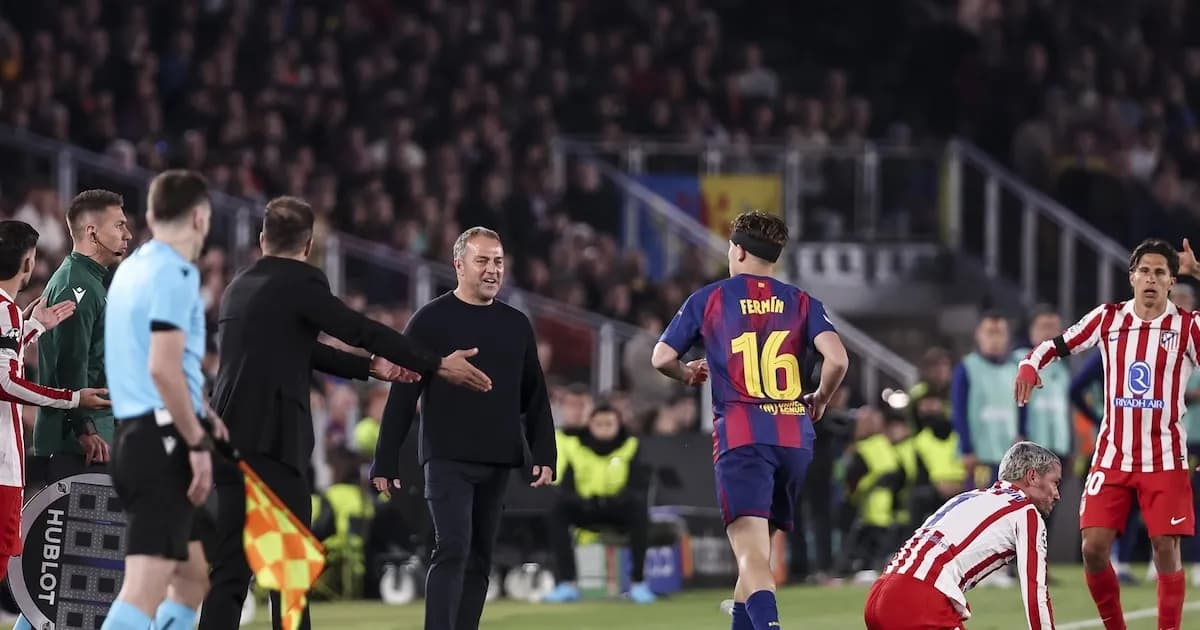 Flick critica al VAR tras el duelo ante el Atlético y confía en la remontada del Barça