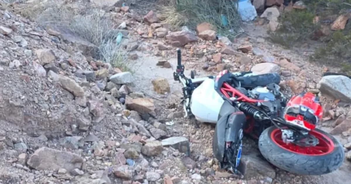 Tragedia en la Ruta 7: un motociclista fallece tras caer por un barranco