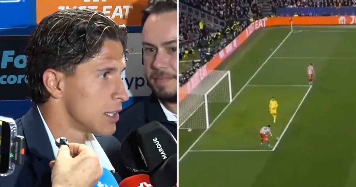 Conflicto entre Giuliano Simeone y periodistas por un polémico penal en Atlético vs Barcelona