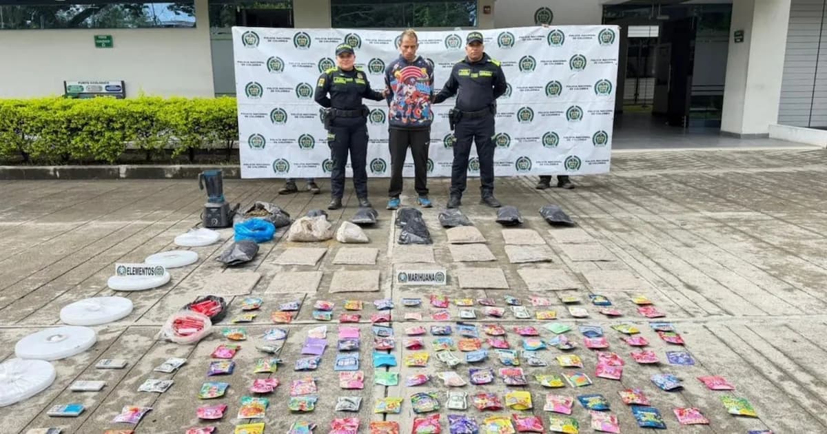 Capturan a 'Danielito', líder del microtráfico en Valle del Cauca con marihuana en su hogar