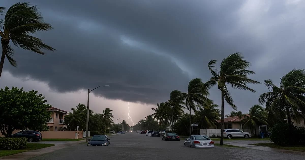Florida en alerta: lluvias intensas y tormentas amenazan el sur del estado
