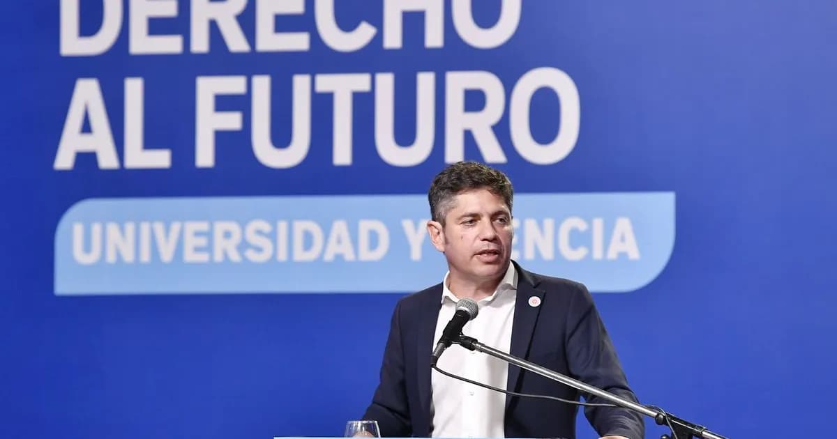 Kicillof critica el ajuste educativo de Milei en la UBA: "Un plan de destrucción"