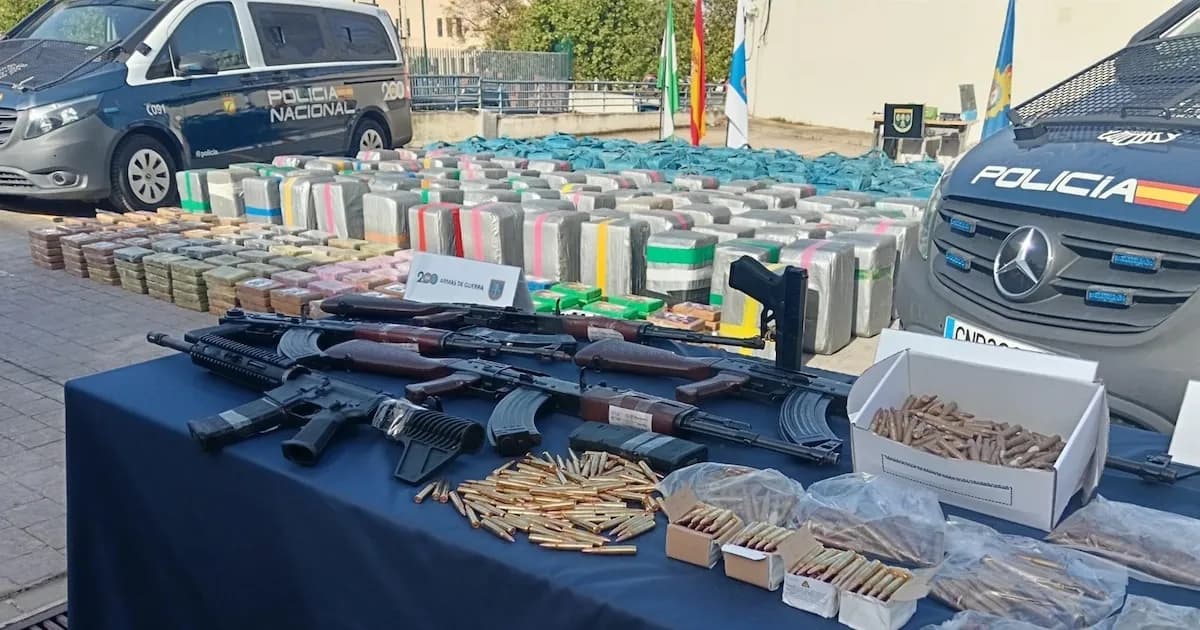 Desmantelan red de narcotráfico en Huelva: cinco toneladas de cocaína y diez detenidos