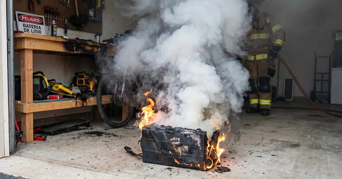 Incendios en baterías de litio: causas y recomendaciones para su prevención