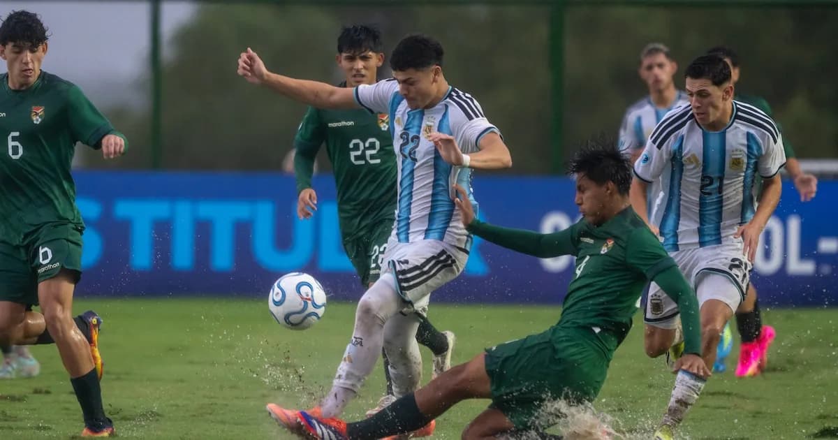 Argentina empata con Bolivia y avanza a las semis del Sudamericano Sub 17 en Paraguay