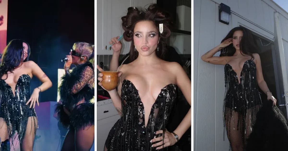 Emilia Mernes deslumbró en Coachella 2026 junto a Luísa Sonza con un look impactante