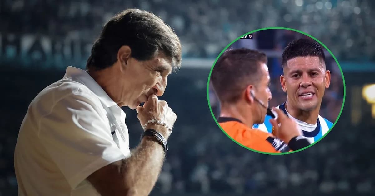 Gustavo Costas analiza la roja de Marcos Rojo en la derrota de Racing ante River Plate