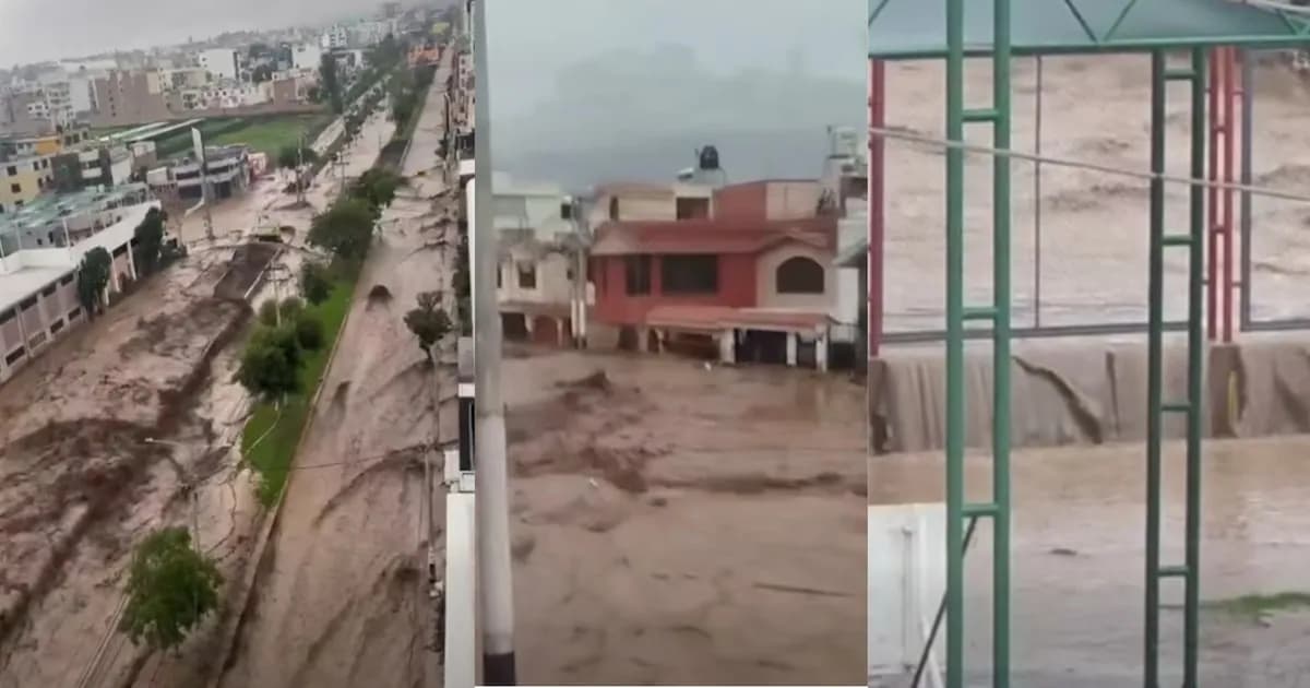 Desbordes de la torrentera Chullo en Arequipa: el agua amenaza viviendas y puentes