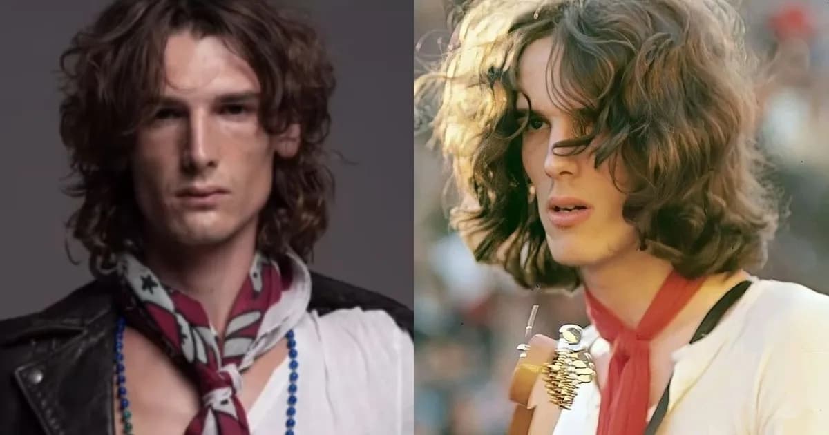 El sorprendente parecido entre Ángelo Mutti Spinetta y su abuelo Luis Alberto