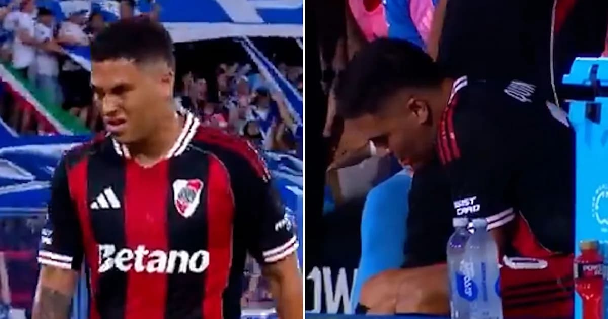 Preocupación en River Plate: Juanfer Quintero se lesiona en el partido contra Vélez