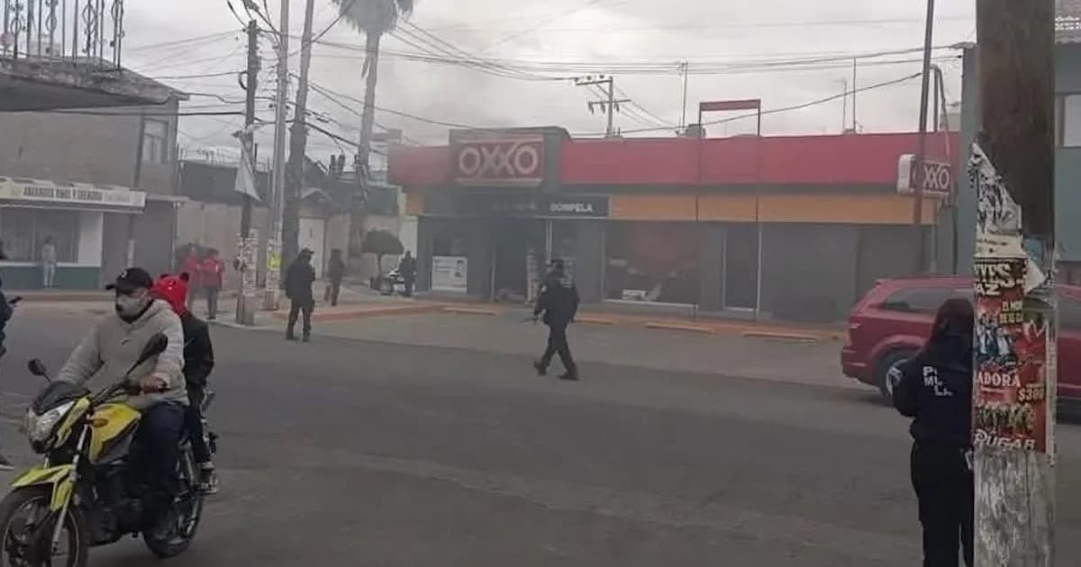 Incendian dos tiendas de conveniencia en Los Reyes, La Paz, tras la muerte de 'El Mencho'