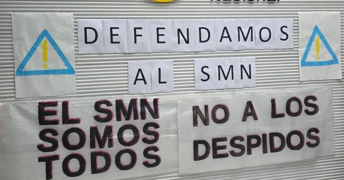 Crisis en el Servicio Meteorológico Nacional: 140 despidos y paro nacional en respuesta