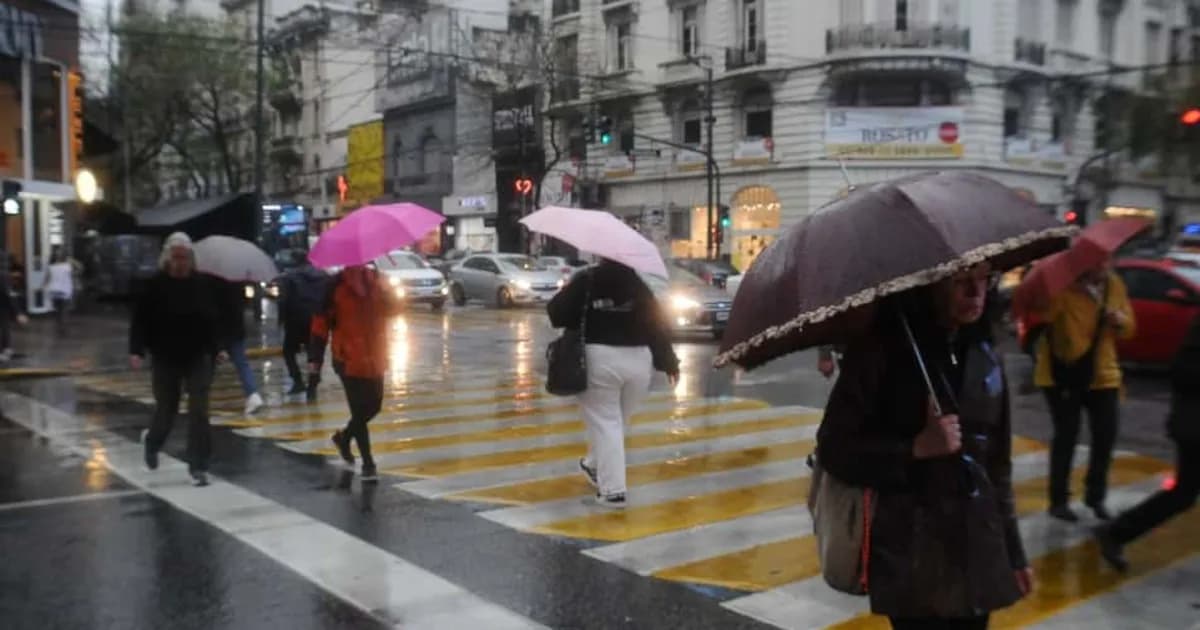 Continúan las lluvias en el AMBA: pronóstico y recomendaciones para hoy