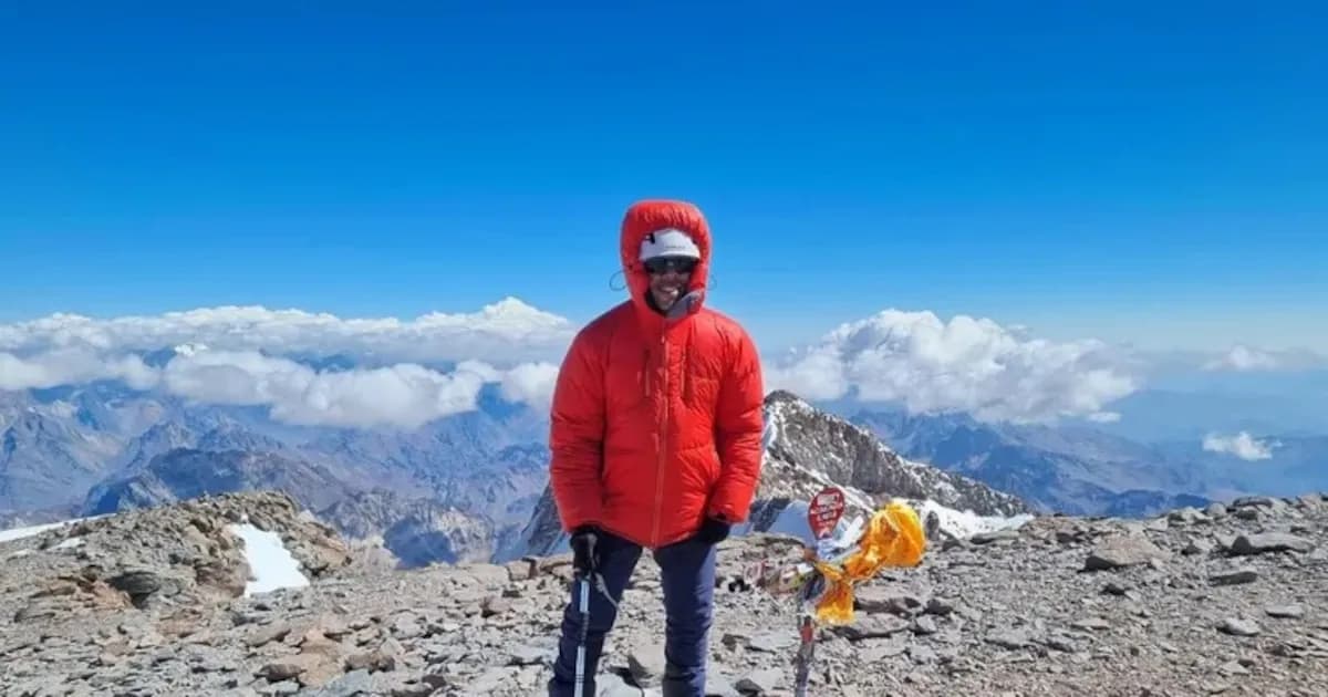 Superando límites: un ciego conquista el Aconcagua tras años de lucha personal