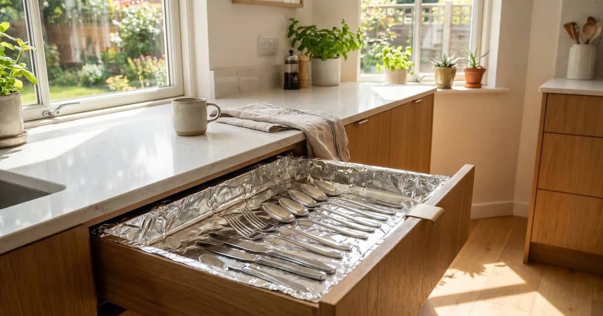 Papel Aluminio en Cajones: Un Truco Práctico para la Cocina