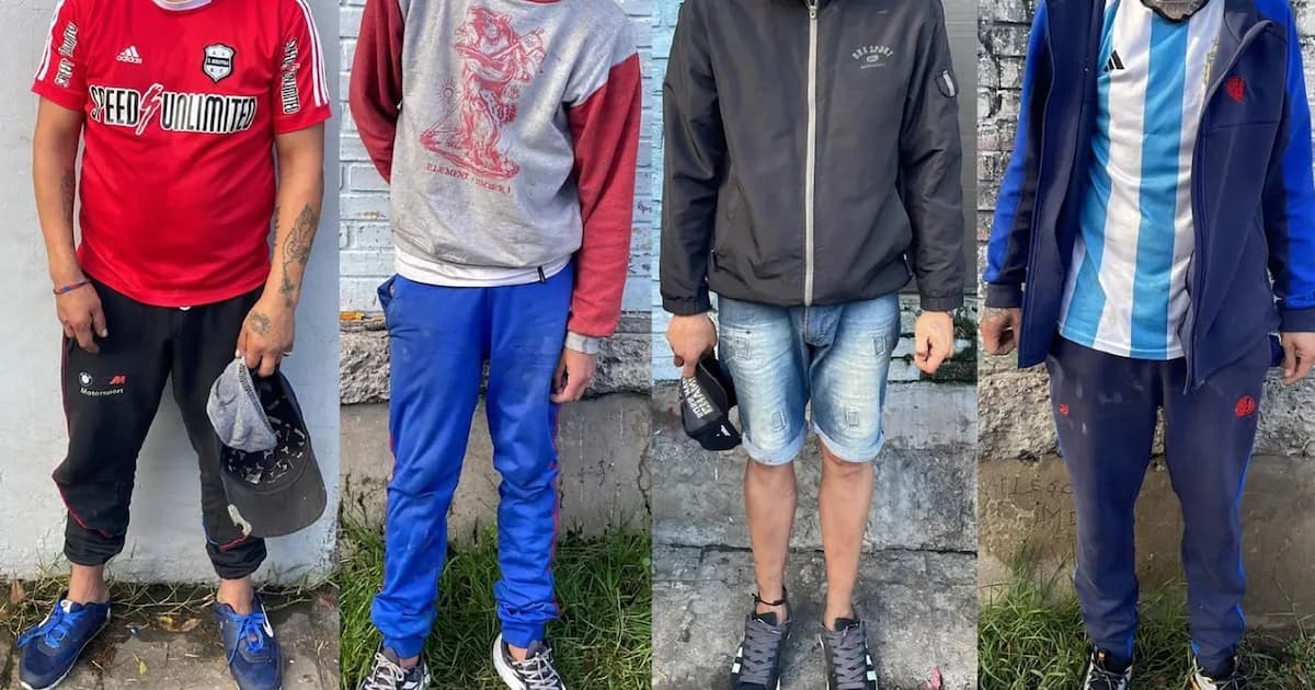 Desmantelan una peligrosa ranchada en Parque Chacabuco con un arsenal de armas blancas