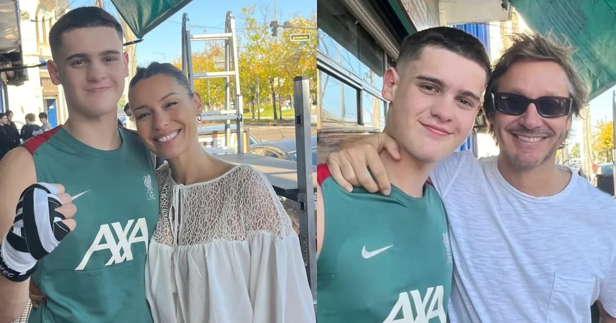 Bautista Vicuña hace su debut en boxeo con el apoyo de Pampita y Benjamín Vicuña