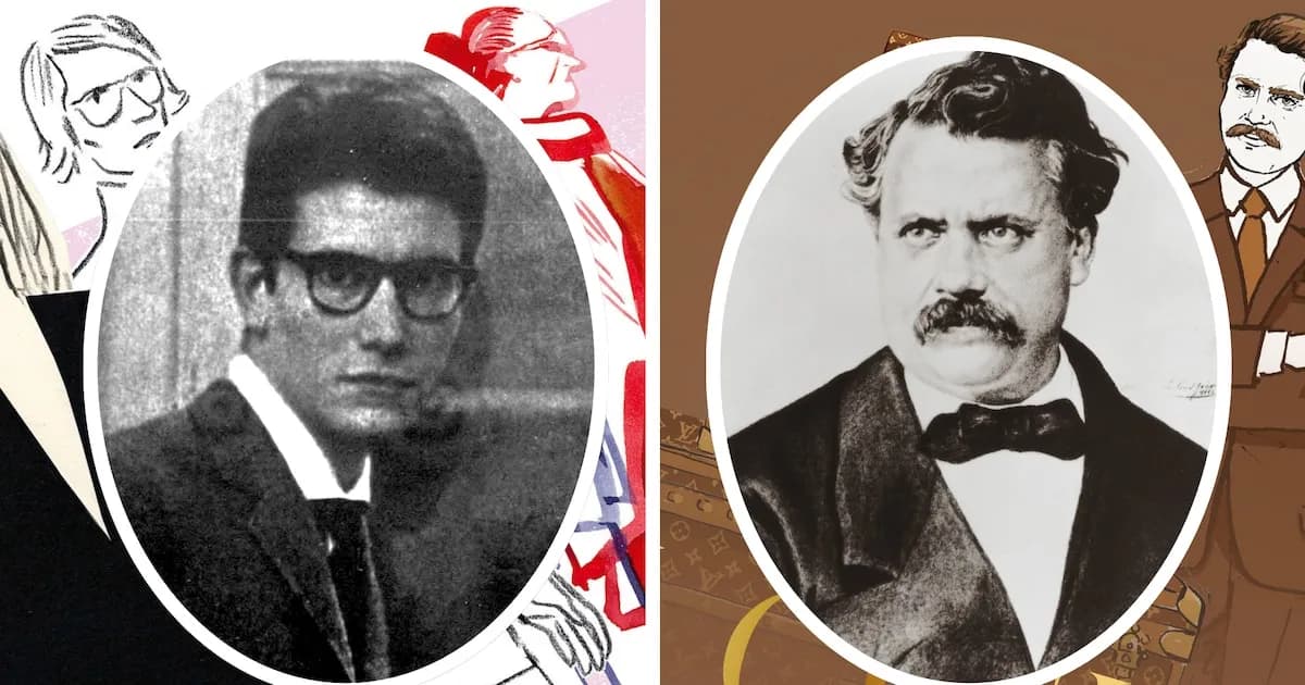 Yves Saint Laurent y Louis Vuitton: biografías gráficas que exploran su legado