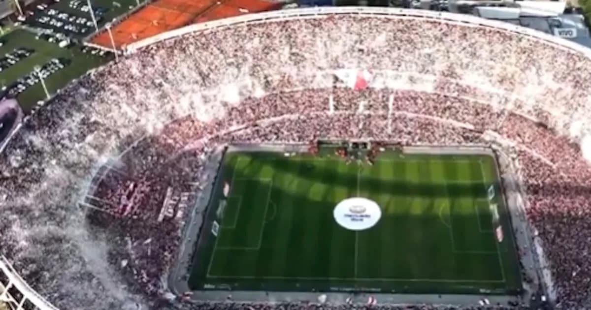 River Plate deslumbró con un recibimiento espectacular en el Superclásico ante Boca Juniors