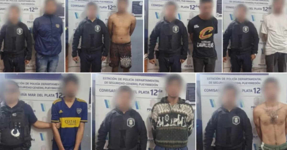 Ocho detenidos en Mar del Plata tras una violenta pelea callejera, incluyendo un menor